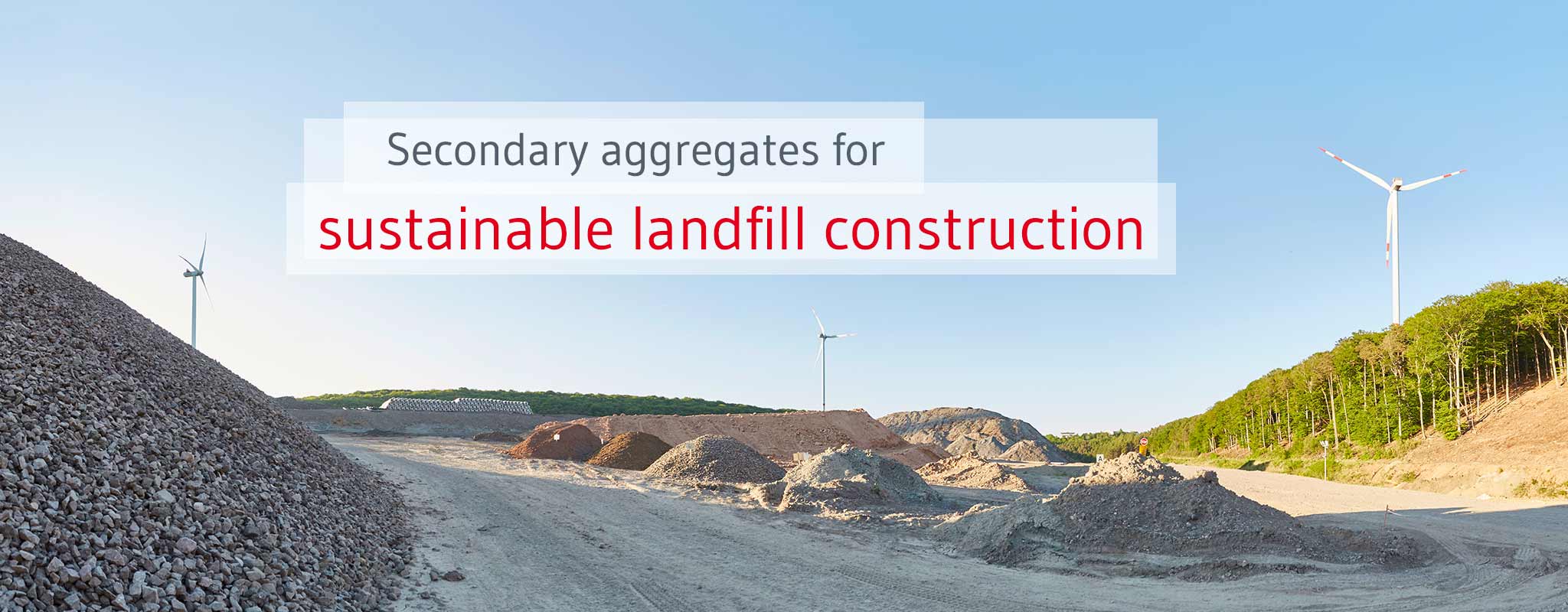 Sustainable landfill construction with secondary landfill materials. 